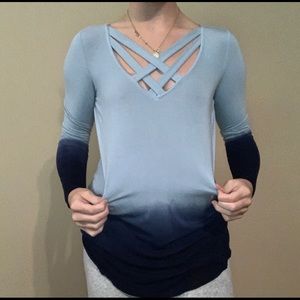 Long Sleeve Strappy Shirt